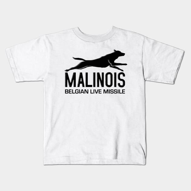 Malinois  - Belgian shepherd - Mechelaar Kids T-Shirt by Nartissima